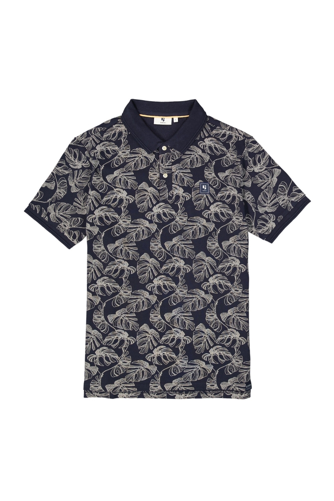 POLO MET PRINT E51221 2591 DEEP INK